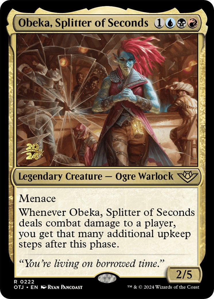 Obeka, Splitter of Seconds [Outlaws of Thunder Junction Prerelease Promos] | Golgari Games