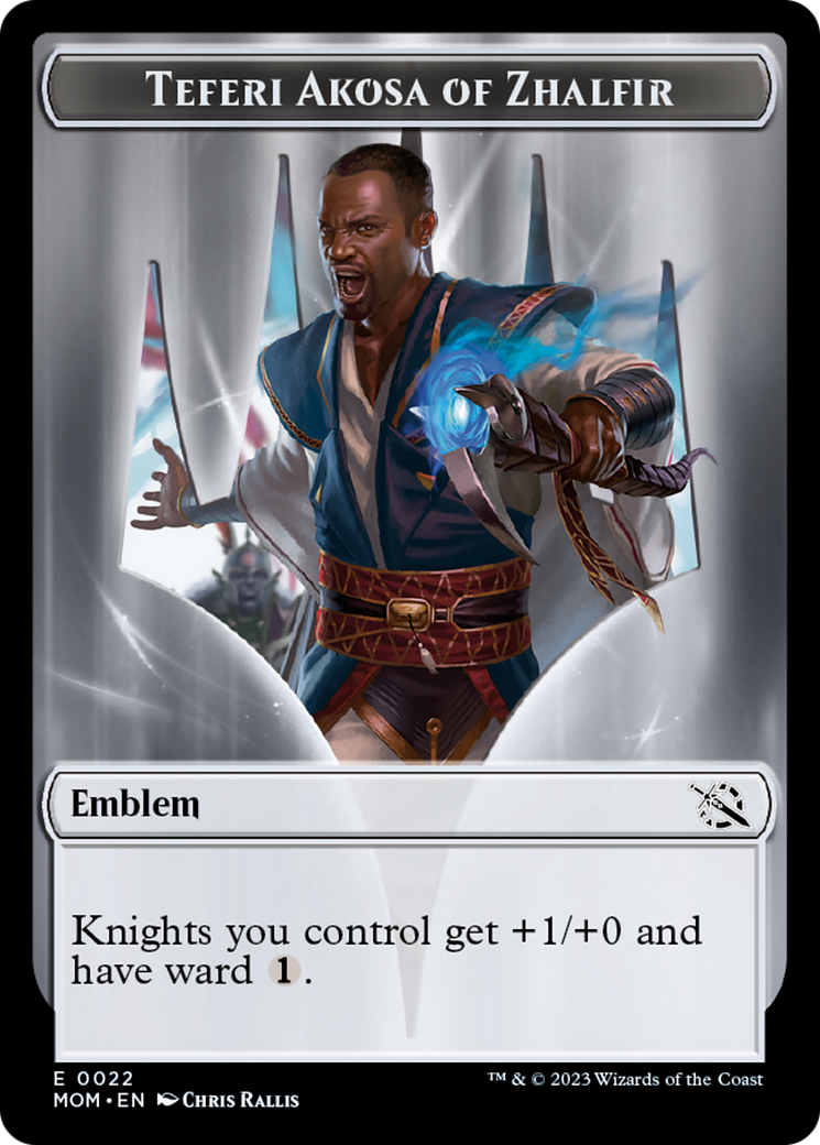 Teferi Akosa of Zhalfir Emblem [March of the Machine Tokens] | Golgari Games