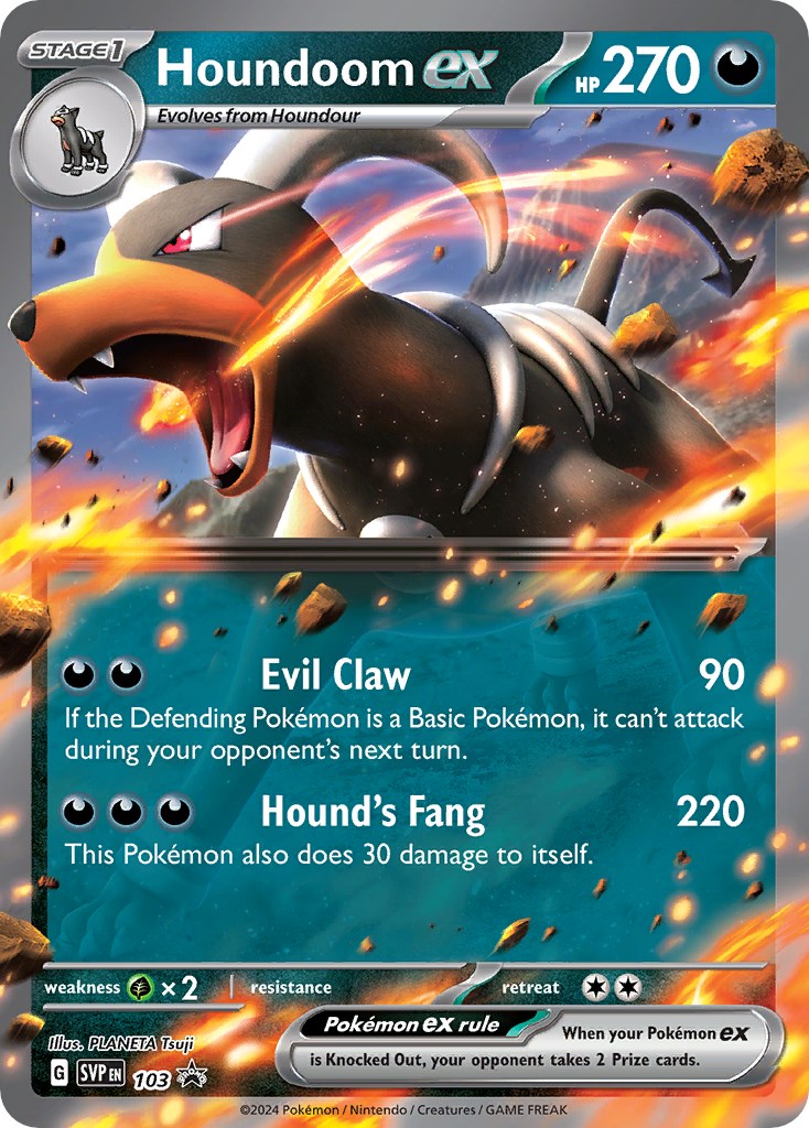 Houndoom ex (103) [Scarlet & Violet: Black Star Promos] | Golgari Games