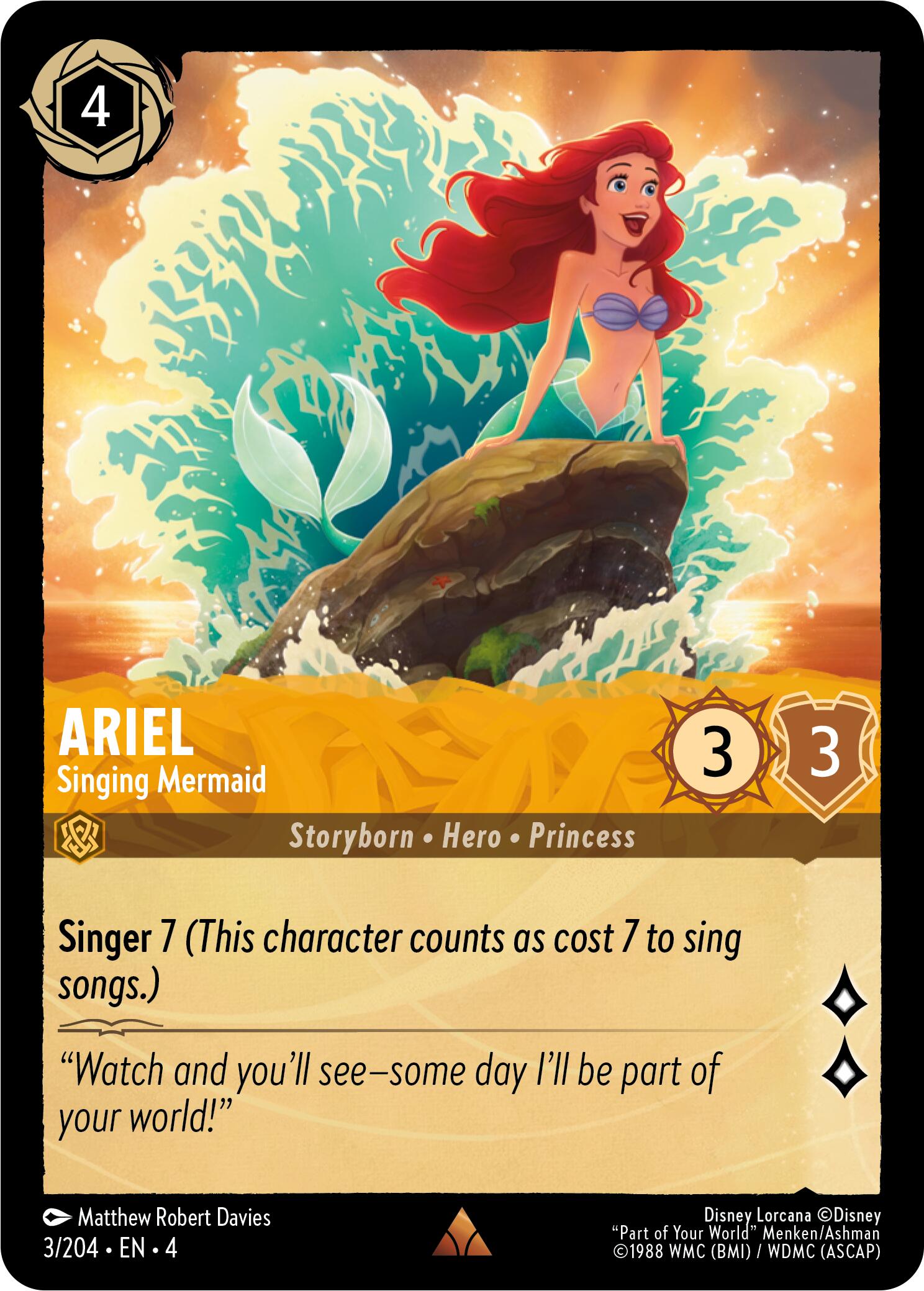 Ariel - Singing Mermaid (3/204) [Ursula's Return] | Local Legends