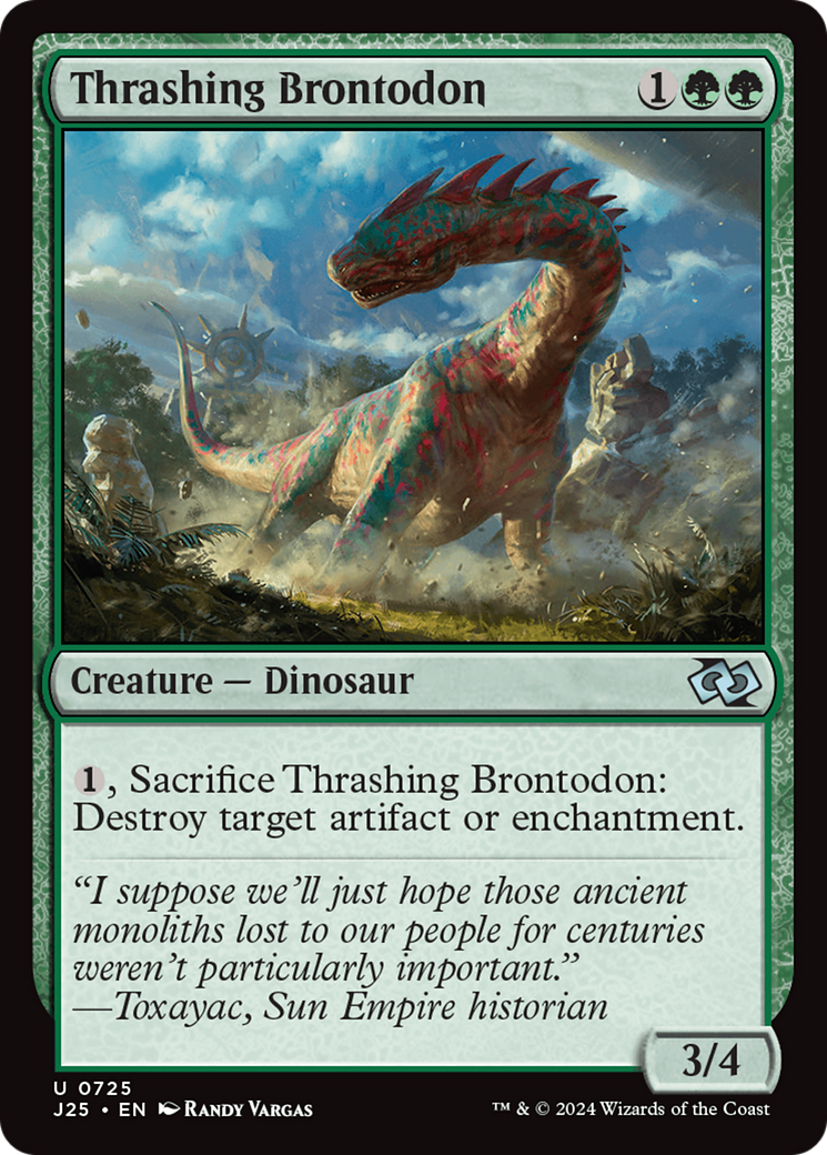 Thrashing Brontodon [Foundations Jumpstart] | Local Legends