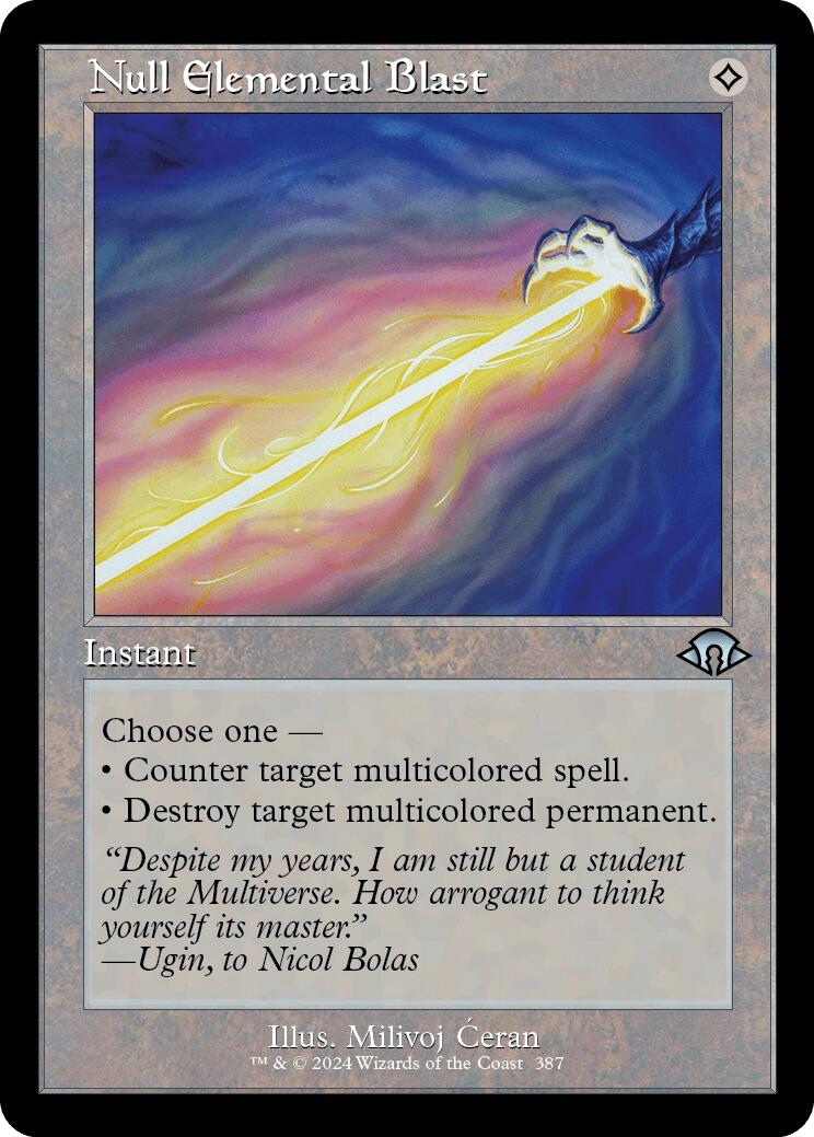 Null Elemental Blast (Retro Frame) | Local Legends