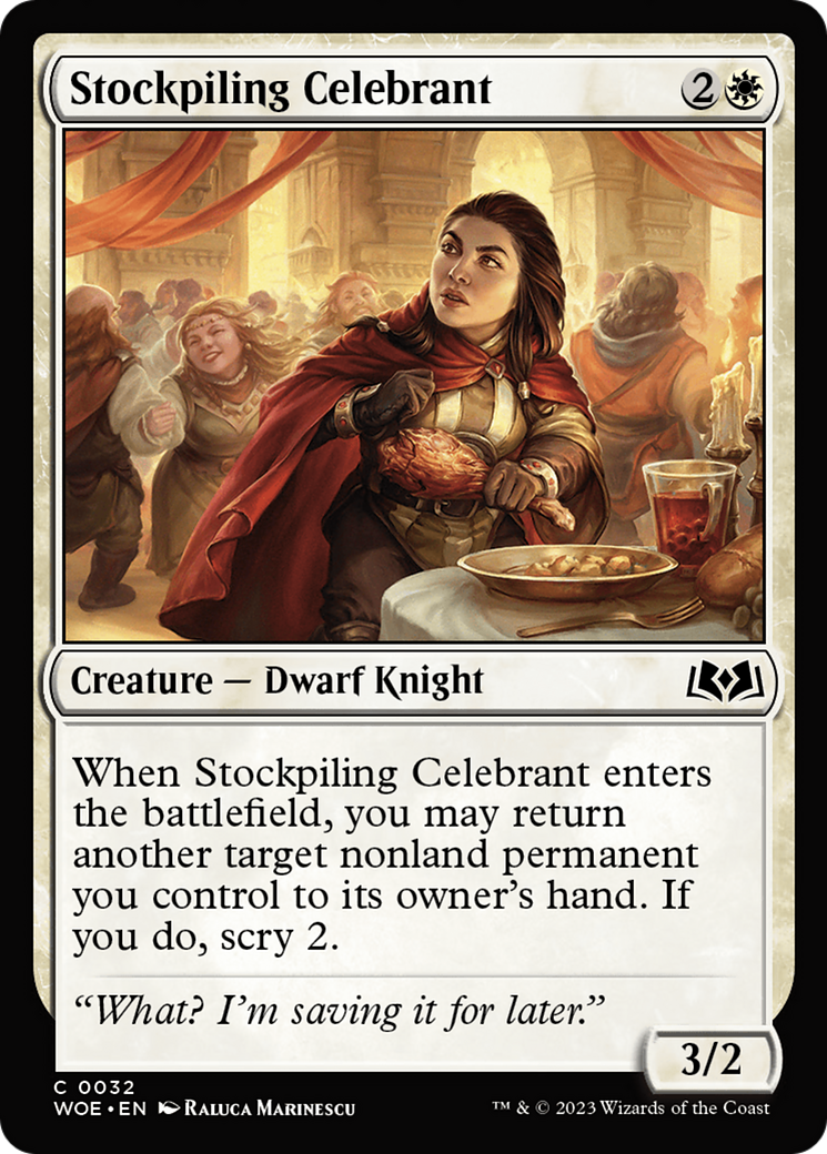 Stockpiling Celebrant [Wilds of Eldraine] | Local Legends