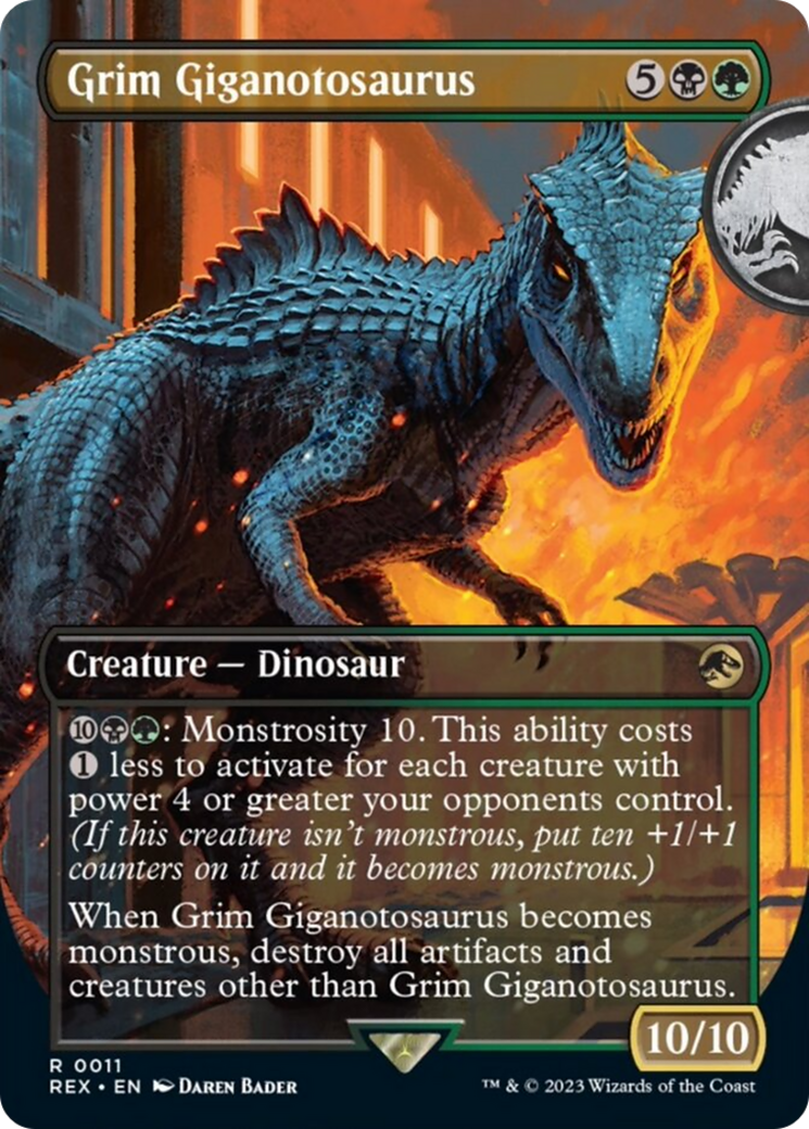 Grim Giganotosaurus (Borderless) [Jurassic World Collection] | Local Legends