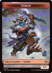 Goblin // Warrior Double-Sided Token [Tarkir: Dragonstorm Tokens] | Local Legends