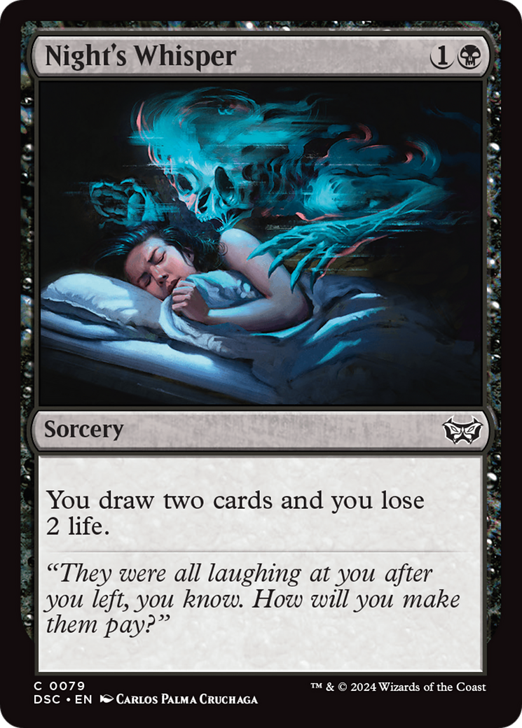 Night's Whisper [Duskmourn: House of Horror Commander] | Local Legends