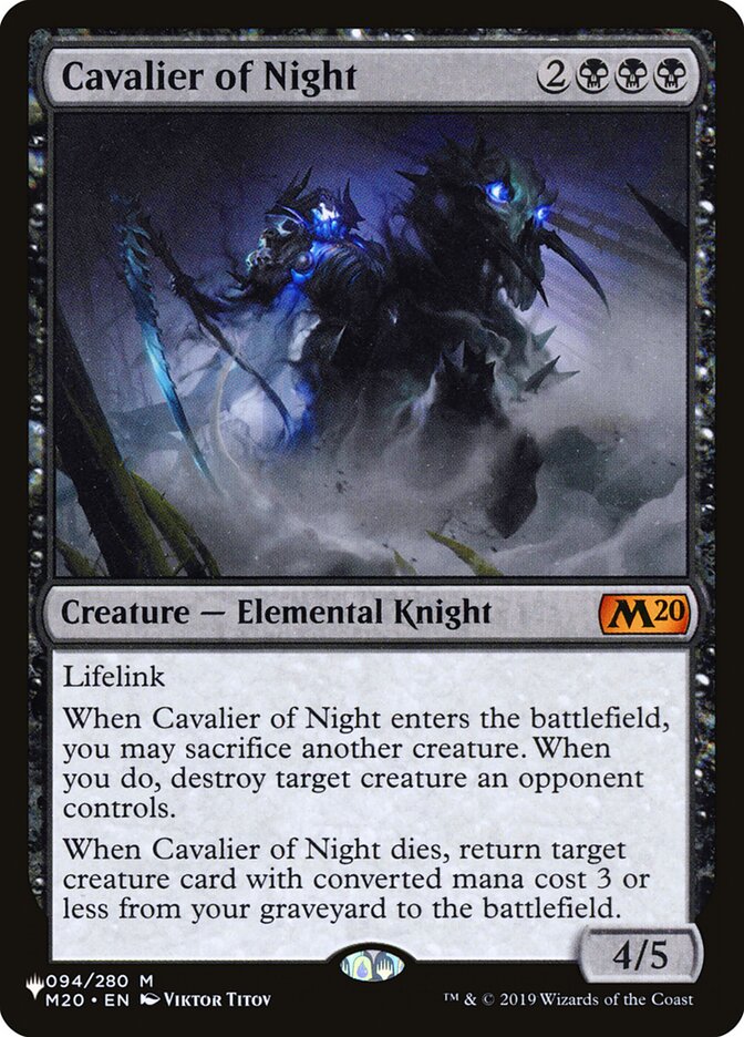Cavalier of Night [The List] | Local Legends