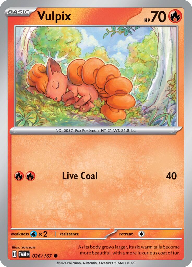 Vulpix (026/167) [Scarlet & Violet: Twilight Masquerade] | Golgari Games