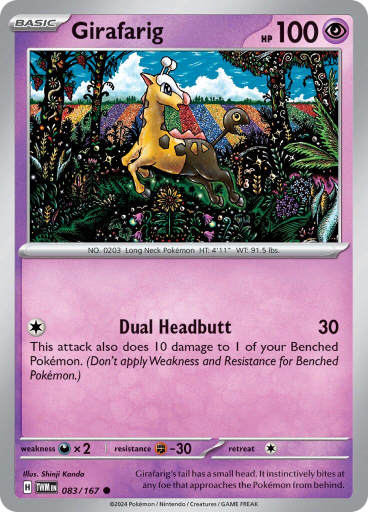 Girafarig (083/167) [Scarlet & Violet: Twilight Masquerade] | Golgari Games