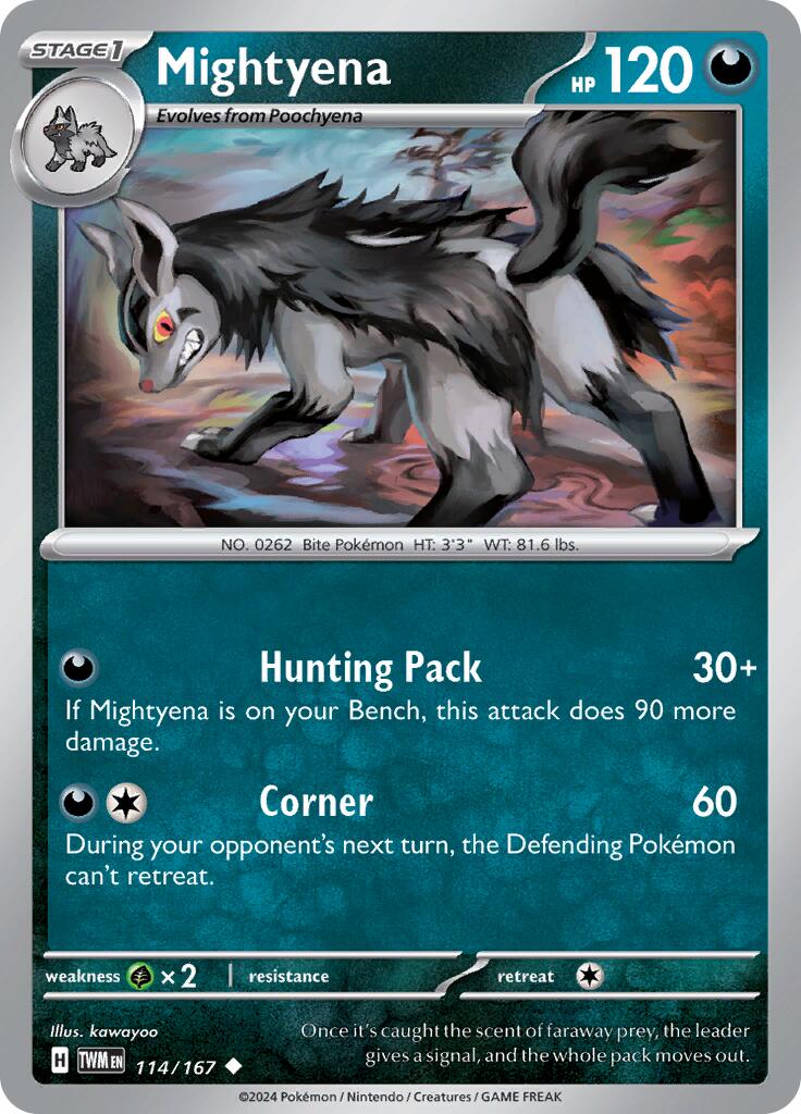 Mightyena (114/167) [Scarlet & Violet: Twilight Masquerade] | Local Legends