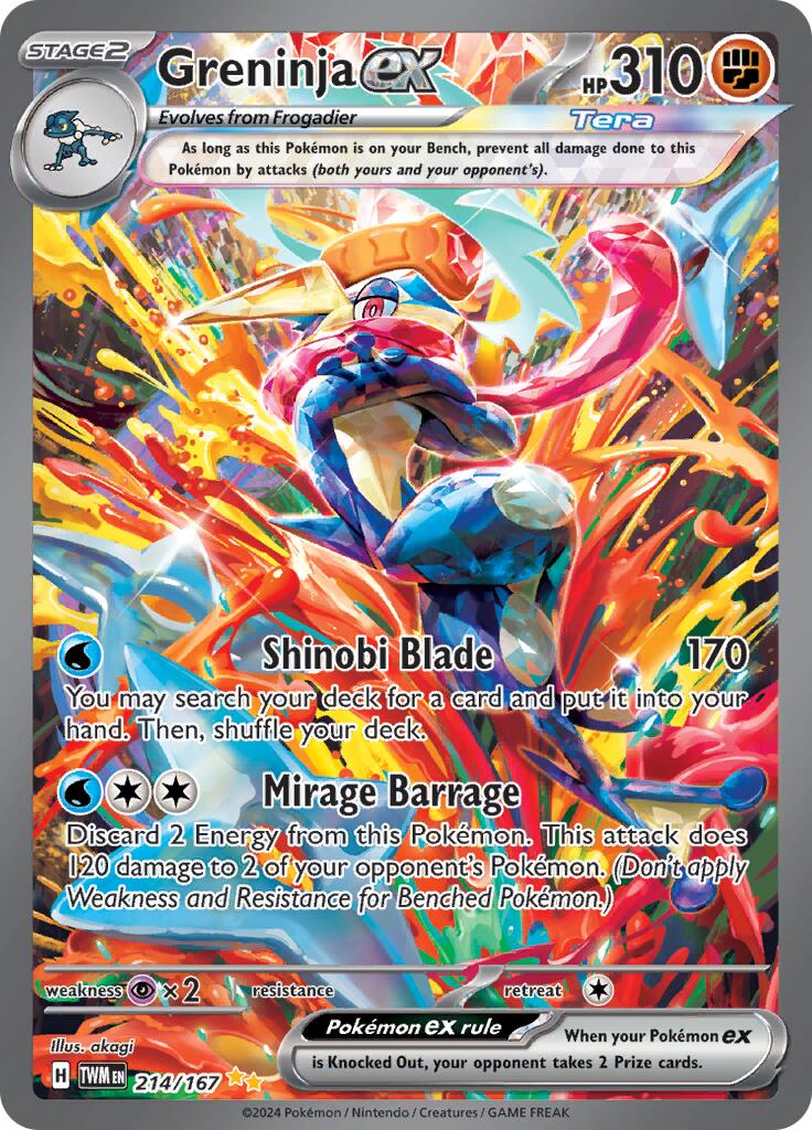 Greninja ex (214/167) [Scarlet & Violet: Twilight Masquerade] | Golgari Games