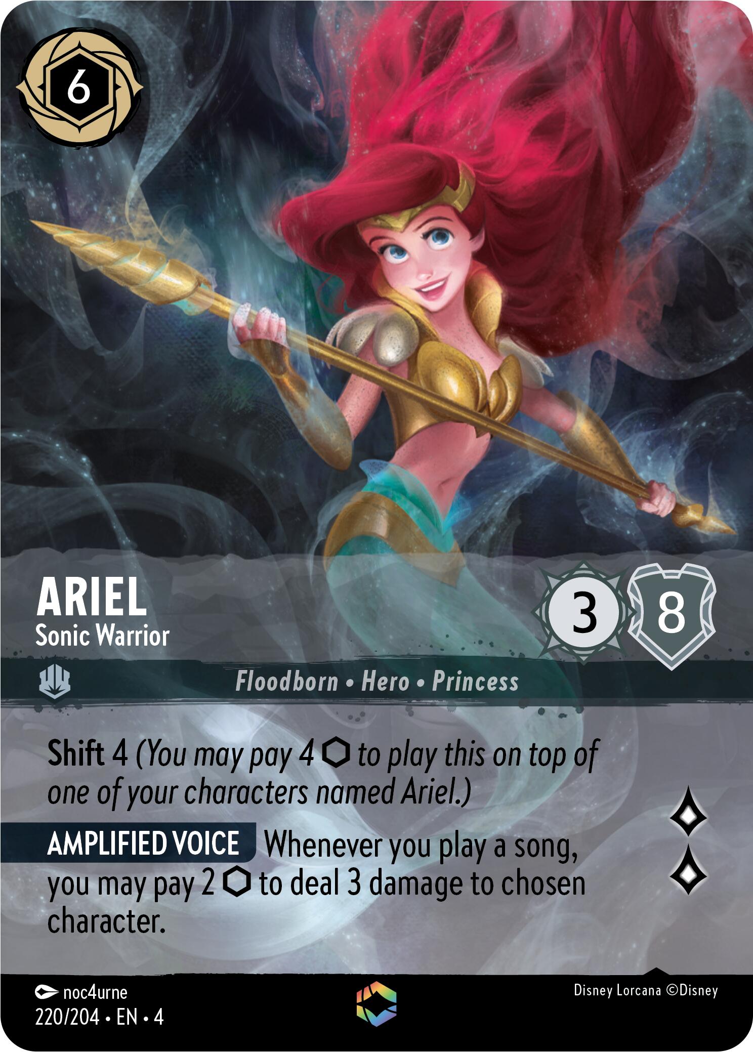 Ariel - Sonic Warrior (Enchanted) (220/204) [Ursula's Return] | Local Legends