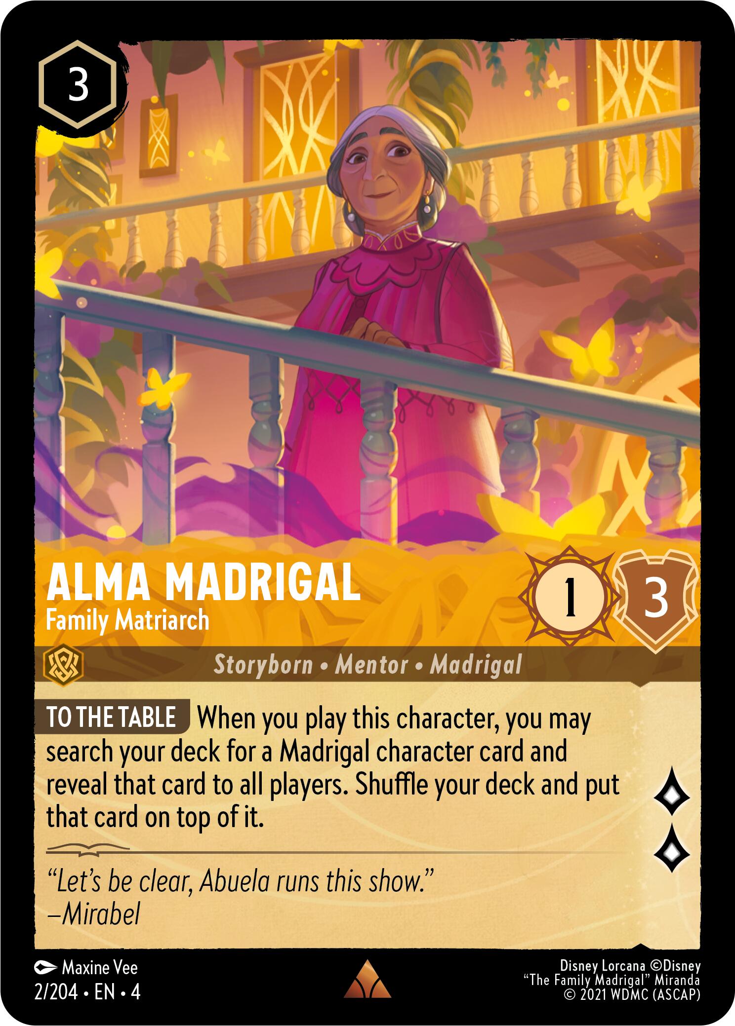 Alma Madrigal - Family Matriarch (2/204) [Ursula's Return] | Local Legends