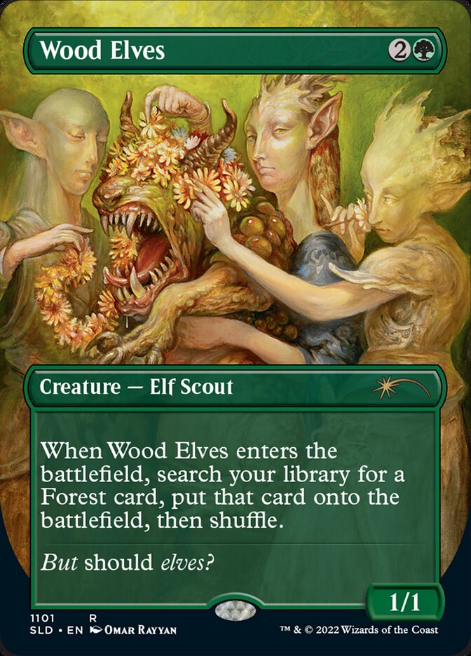 Wood Elves (Borderless) [Secret Lair Drop Series] | Golgari Games