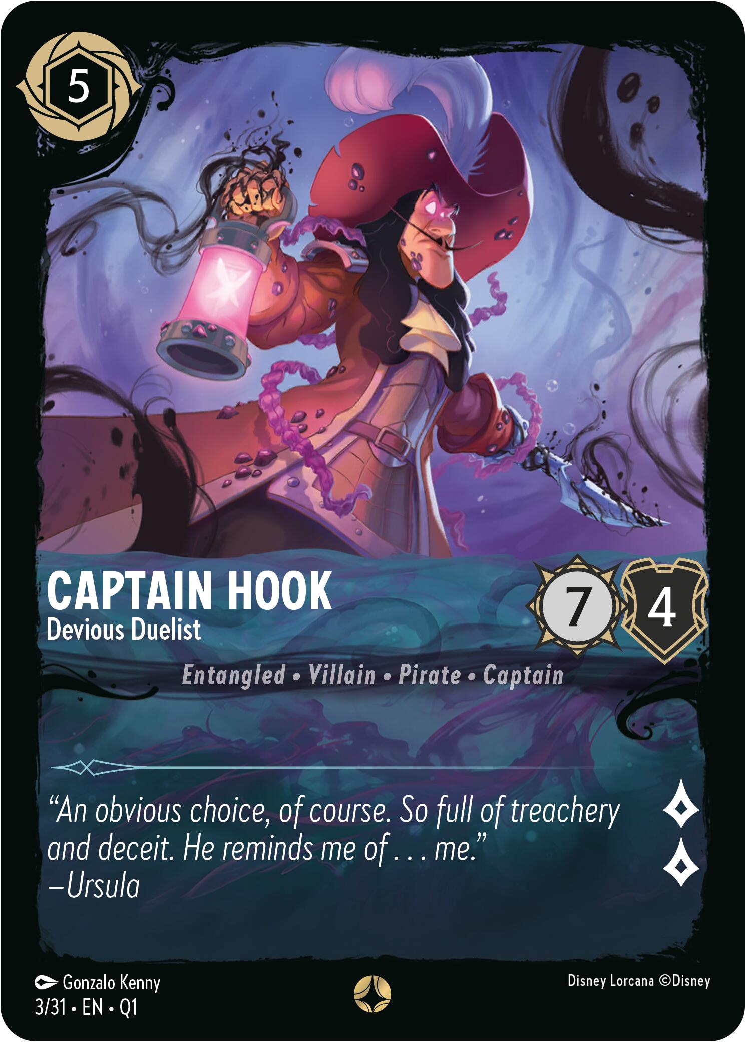 Captain Hook - Devious Duelist (3/31) [Illumineer's Quest: Deep Trouble] | Local Legends