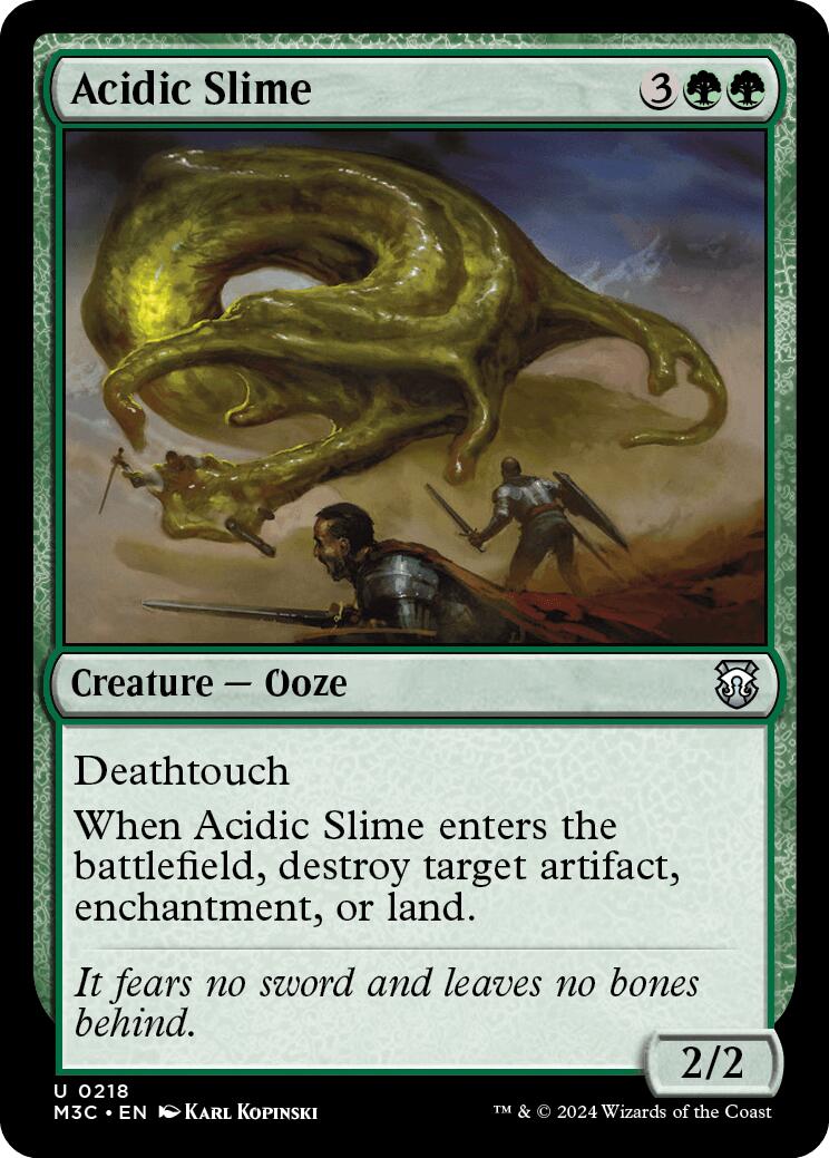 Acidic Slime [Modern Horizons 3 Commander] | Golgari Games