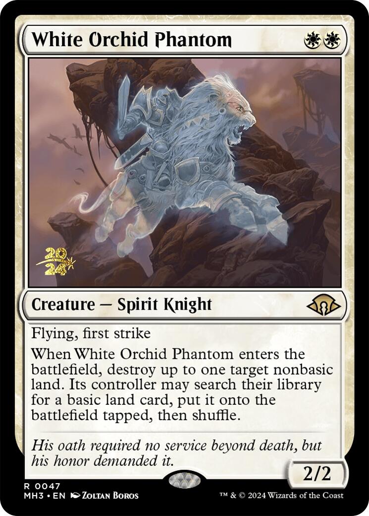 White Orchid Phantom [Modern Horizons 3 Prerelease Promos] | Golgari Games