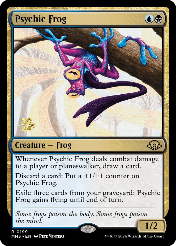 Psychic Frog [Modern Horizons 3 Prerelease Promos] | Golgari Games