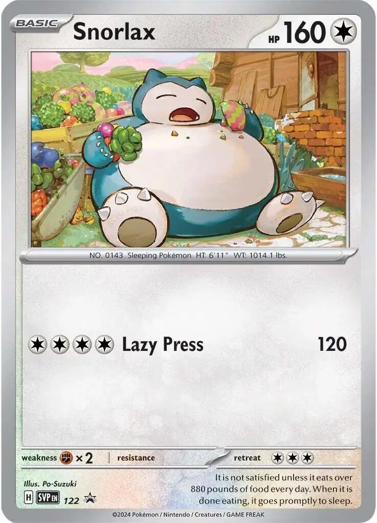 Snorlax (122) [Scarlet & Violet: Black Star Promos] | Golgari Games