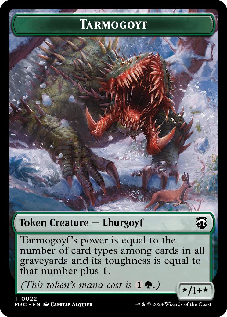 Tarmogoyf // Goblin Double-Sided Token [Modern Horizons 3 Commander Tokens] | Local Legends