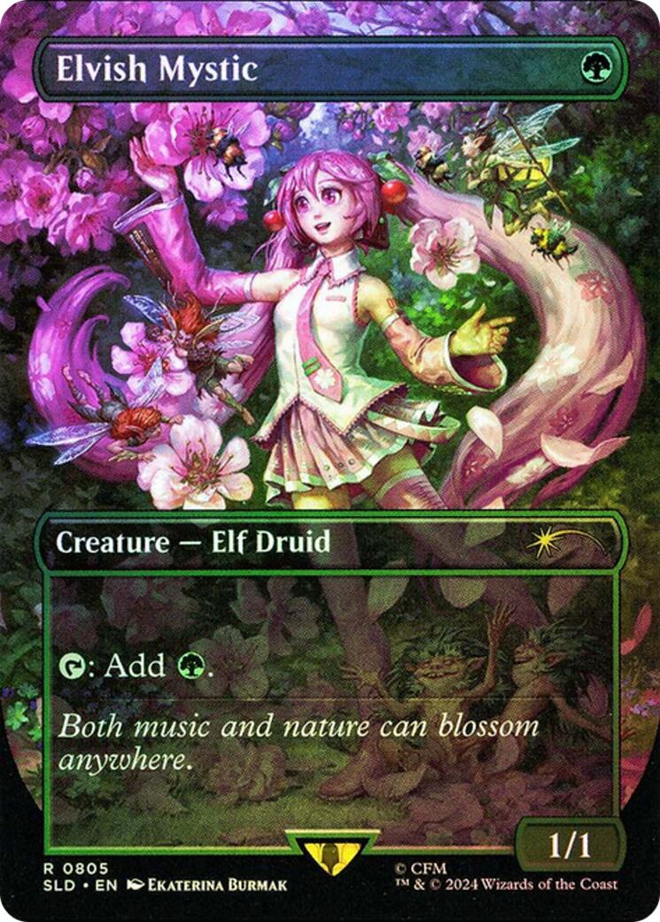 Elvish Mystic (0805 - Japanese Rainbow Foil) [Secret Lair Drop Series] | Local Legends