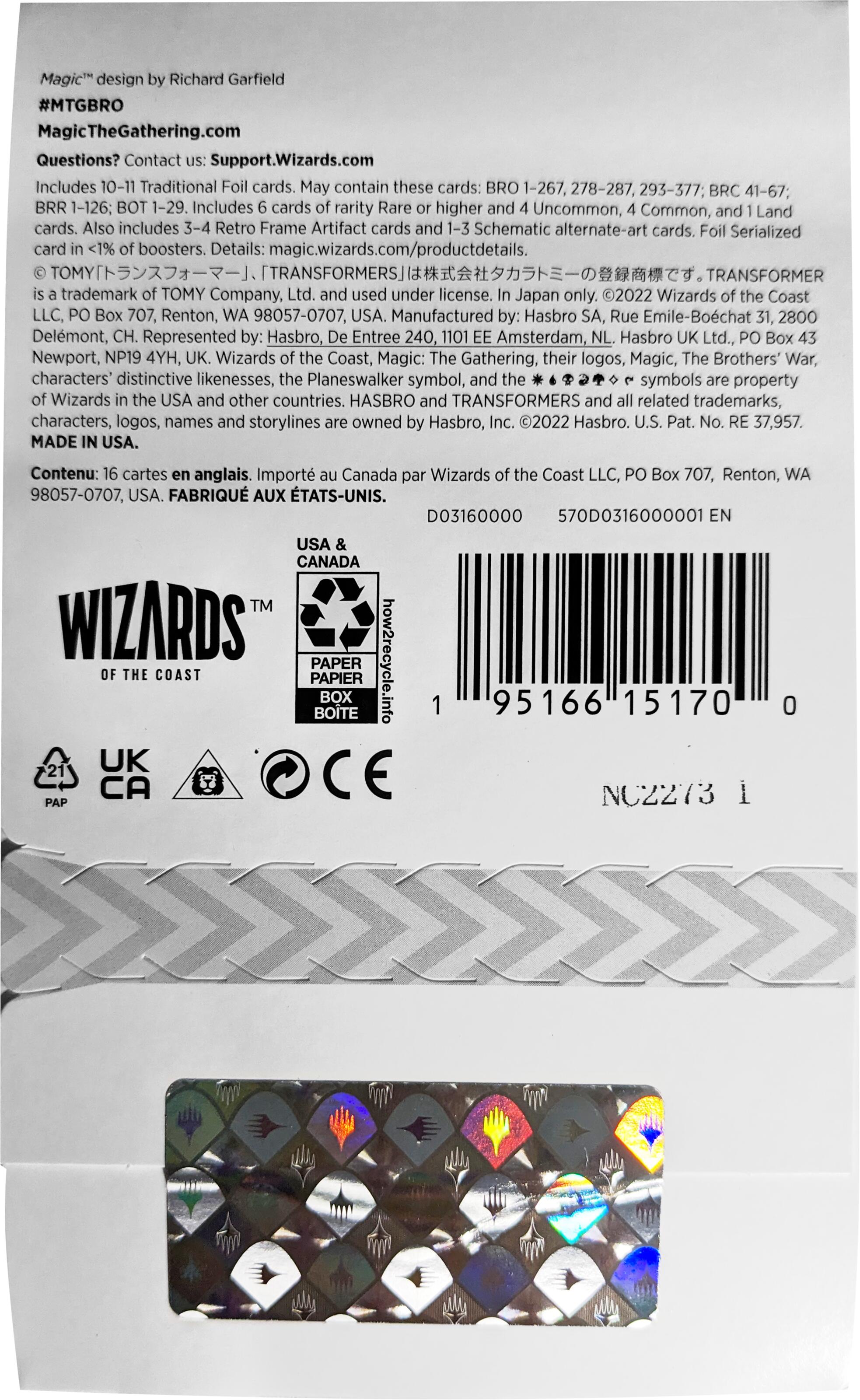 The Brothers' War - Collector Booster Pack (Minimal Packaging) | Local Legends