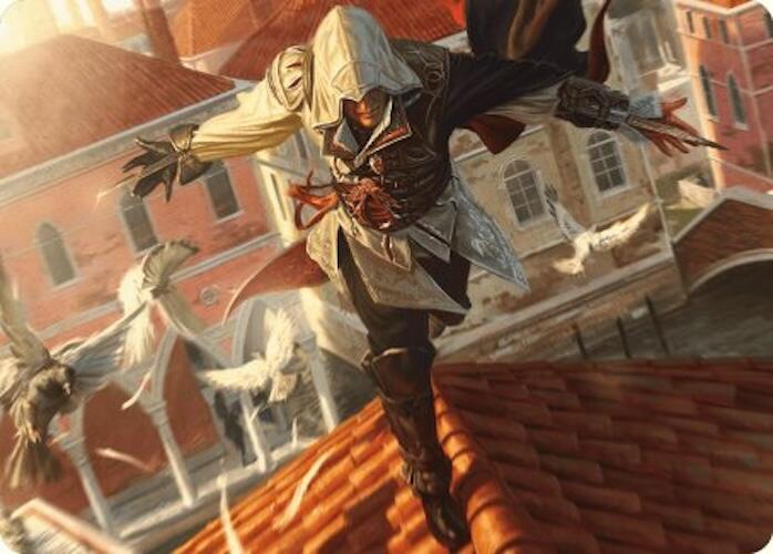 Ezio, Blade of Vengeance Art Card [Assassin's Creed Art Series] | Golgari Games