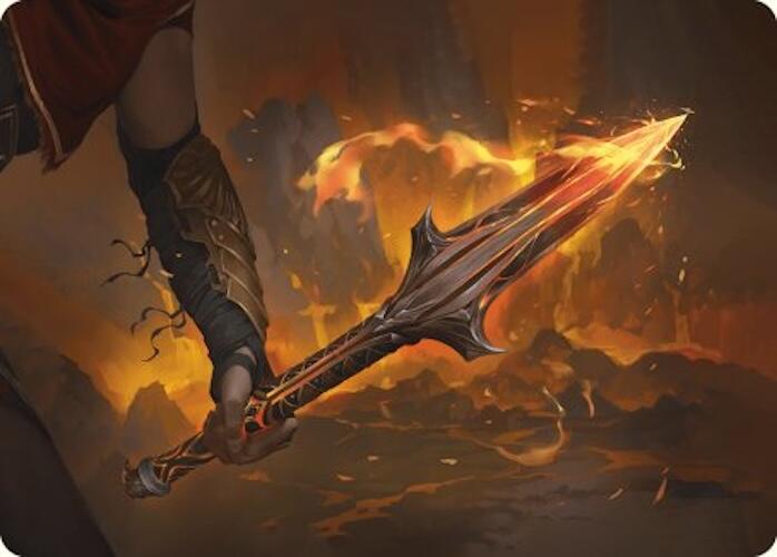 The Spear of Leonidas Art Card [Assassin's Creed Art Series] | Golgari Games