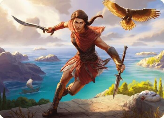 Kassandra, Eagle Bearer Art Card [Assassin's Creed Art Series] | Golgari Games