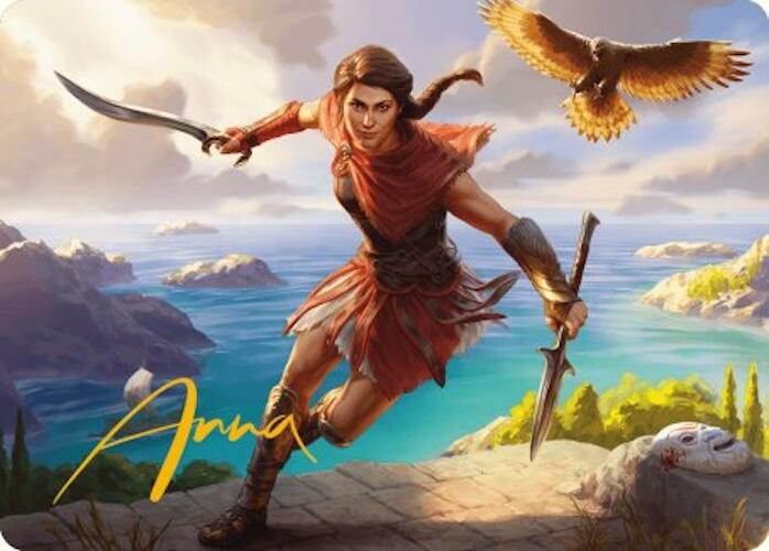 Kassandra, Eagle Bearer Art Card (Gold-Stamped Signature) [Assassin's Creed Art Series] | Golgari Games