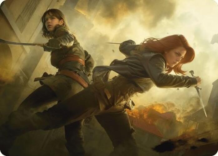 Mary Read and Anne Bonny Art Card [Assassin's Creed Art Series] | Golgari Games