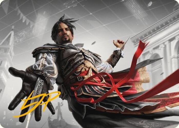 Ezio Auditore da Firenze Art Card (Gold-Stamped Signature) [Assassin's Creed Art Series] | Golgari Games