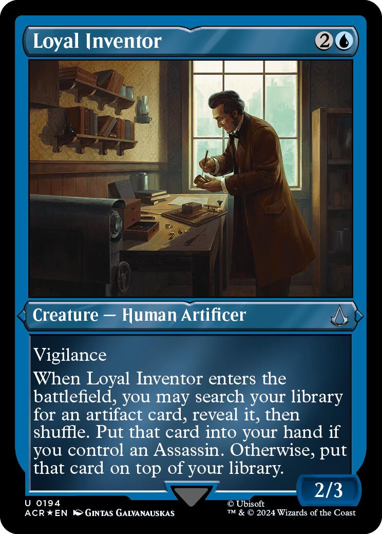 Loyal Inventor (Foil Etched) [Assassin's Creed] | Golgari Games