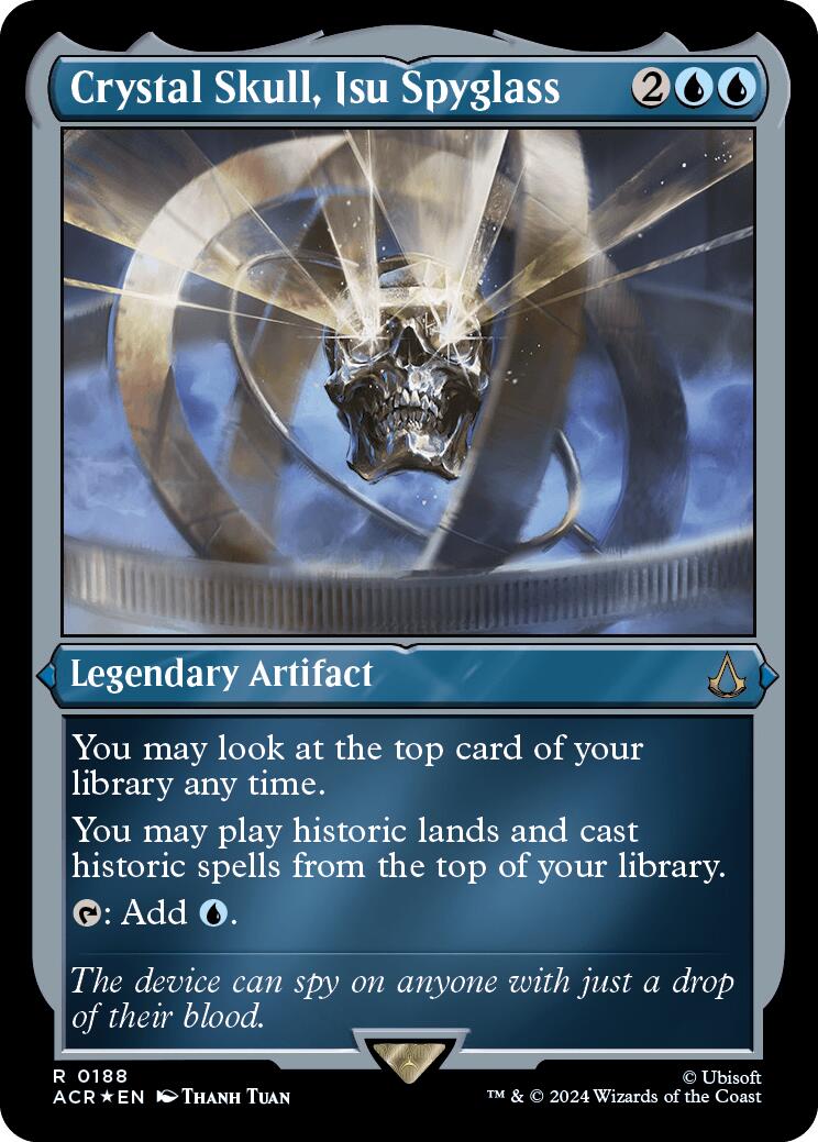 Crystal Skull, Isu Spyglass (Foil Etched) [Assassin's Creed] | Local Legends