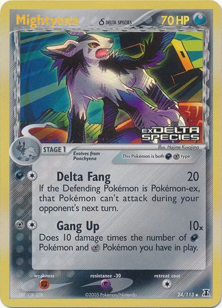 Mightyena (24/113) (Delta Species) (Stamped) [EX: Delta Species] | Local Legends