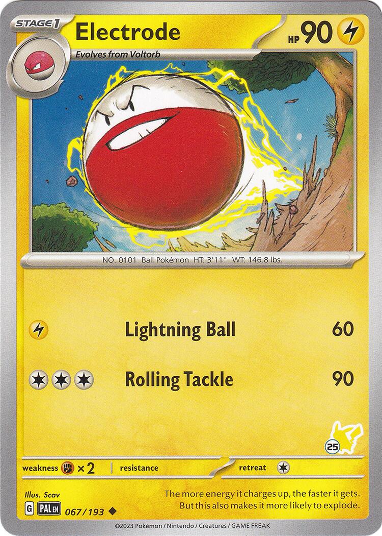 Electrode (067/193) (Pikachu Stamp #25) [Battle Academy 2024] | Golgari Games