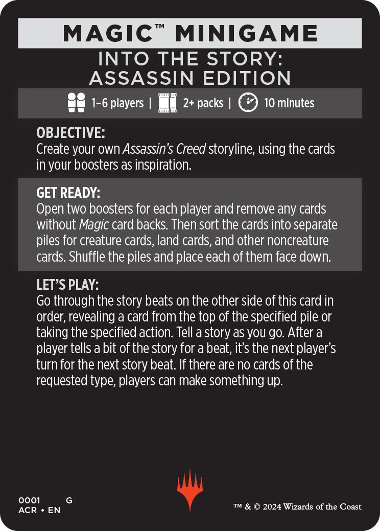 Into The Story: Assassin Edition (Magic Minigame) [Assassin's Creed Minigame] | Local Legends