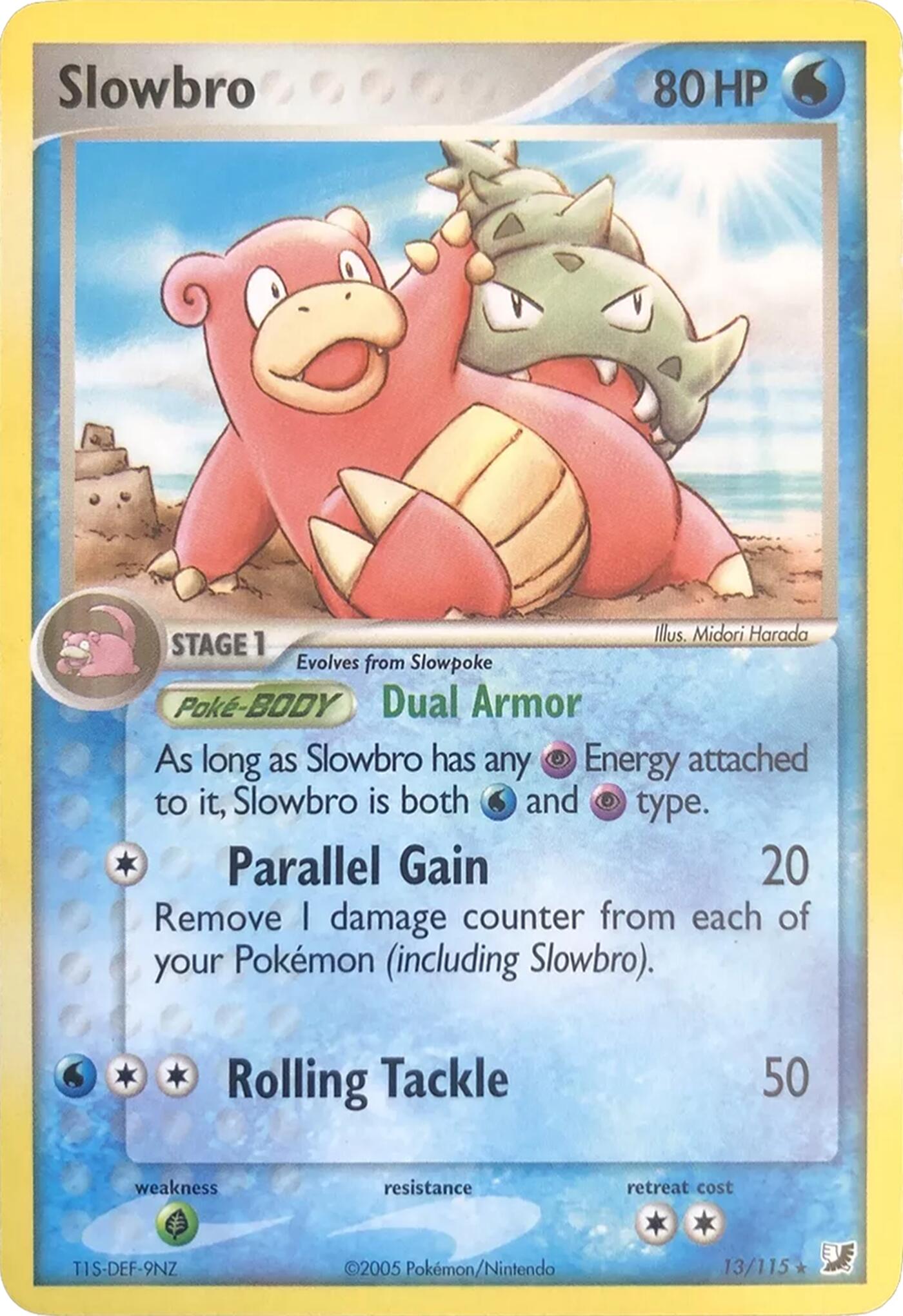Slowbro (13/115) (Theme Deck Exclusives) [EX: Unseen Forces] | Local Legends