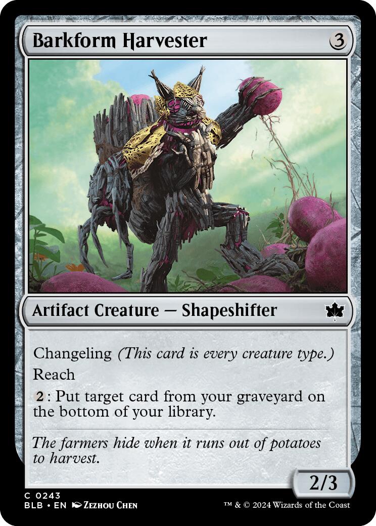 Barkform Harvester | Local Legends
