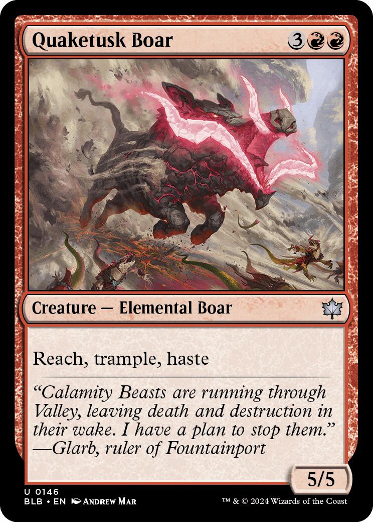 Quaketusk Boar | Local Legends