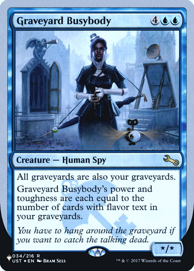 Graveyard Busybody (Unfinity Foil Edition) [The List] | Golgari Games