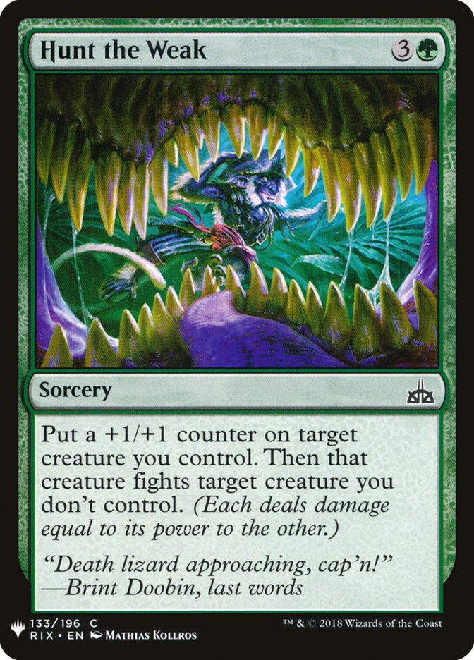 Hunt the Weak [Mystery Booster] | Local Legends