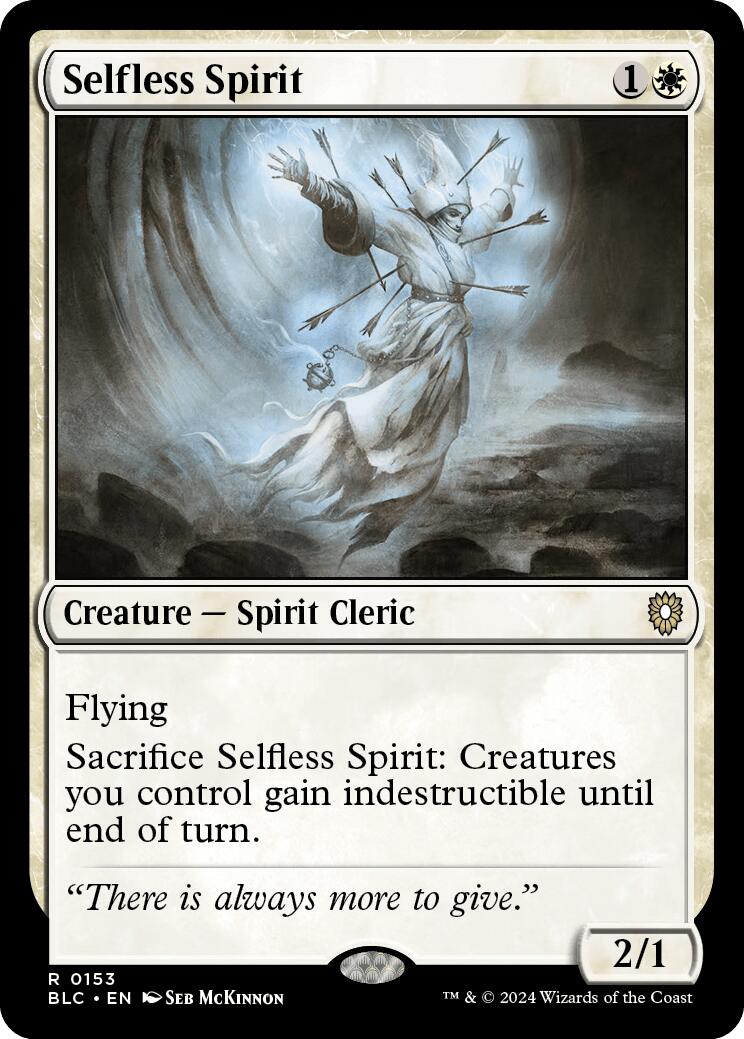 Selfless Spirit [Bloomburrow Commander] | Local Legends