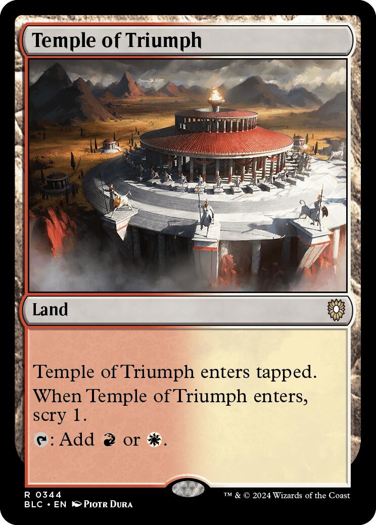 Temple of Triumph [Bloomburrow Commander] | Local Legends