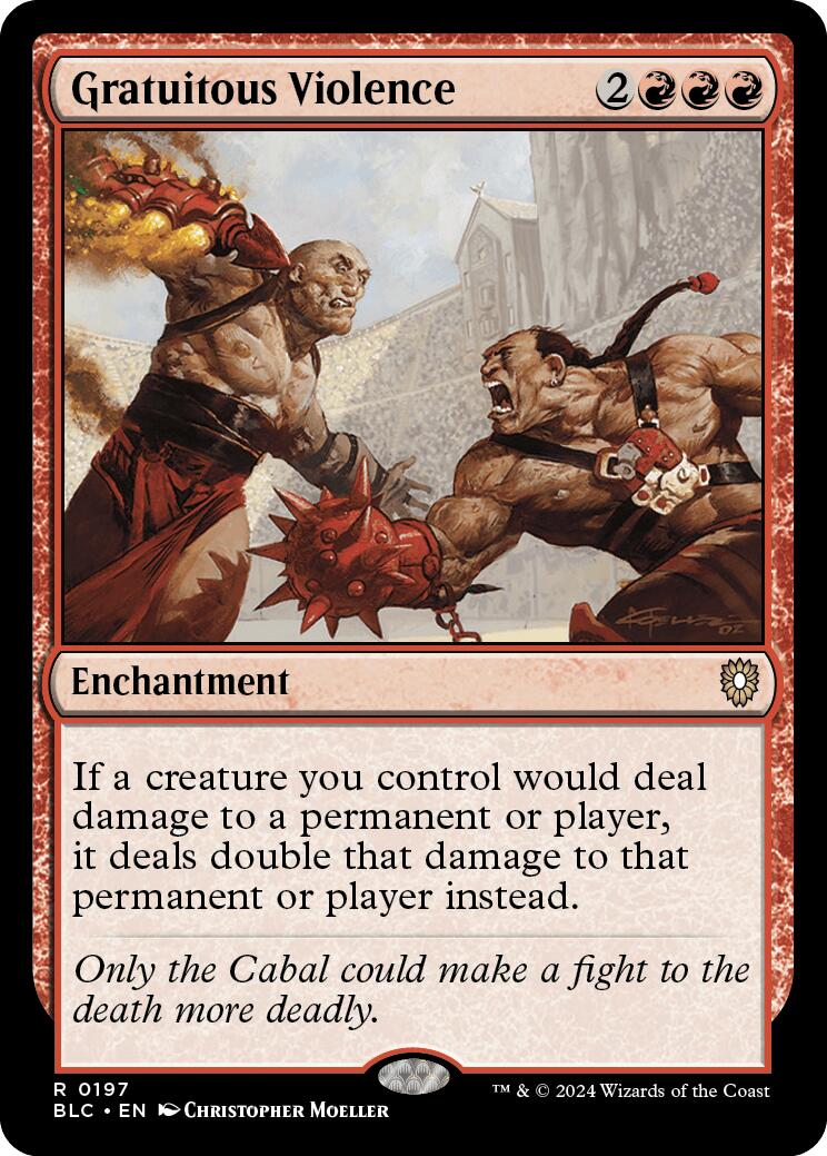 Gratuitous Violence [Bloomburrow Commander] | Local Legends