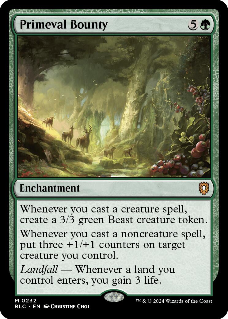 Primeval Bounty [Bloomburrow Commander] | Local Legends