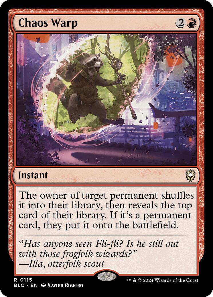 Chaos Warp [Bloomburrow Commander] | Local Legends