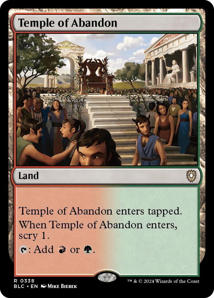 Temple of Abandon [Bloomburrow Commander] | Local Legends