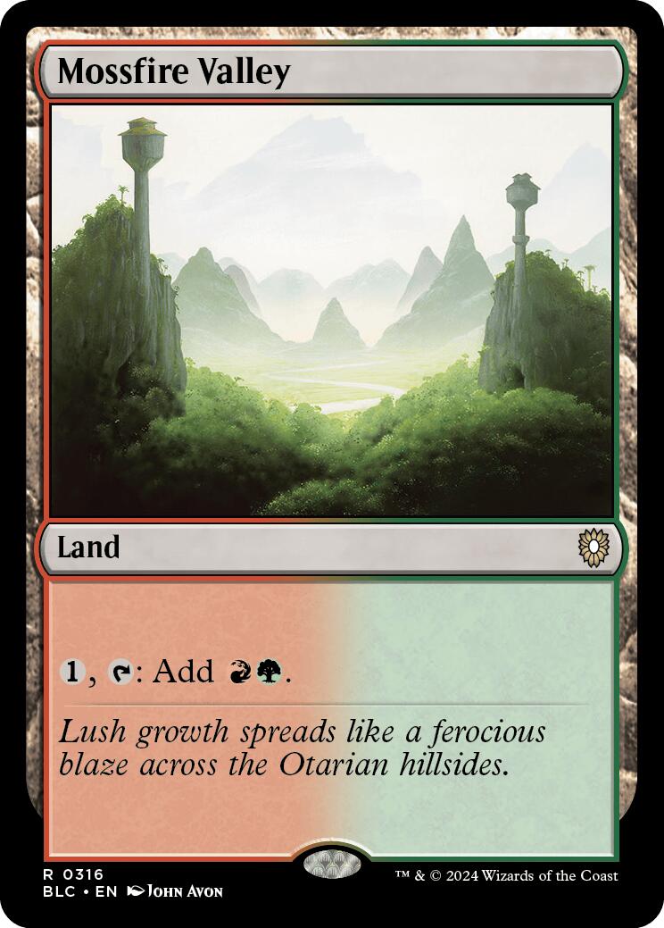 Mossfire Valley [Bloomburrow Commander] | Local Legends