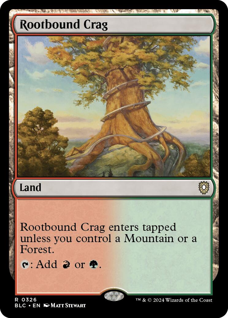 Rootbound Crag [Bloomburrow Commander] | Local Legends